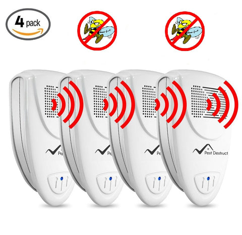 Ultrasonic Wasp Repeller PACK OF 4 - Get Rid Of Wasps In 48 Hours Or It's FREE