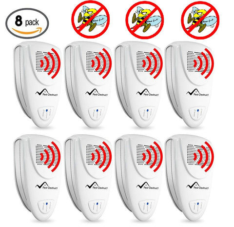 Ultrasonic Wasp Repeller PACK OF 8 - Get Rid Of Wasps In 48 Hours Or It's FREE