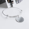 Image of Bangle Bracelet Engraved - You Are Braver than you believe Inspirational