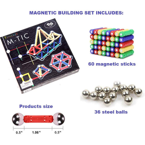 Magnetic Building Set 96 Piece