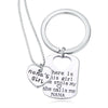 Image of Nana's Girl Keychain Set Necklace and Keychain Grandma Gifts