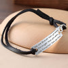 Image of Inspirational Leather Bracelet - “You are Braver Than You Believe, Stronger Than You Seem and Smarter Than You Think”