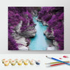 Image of DIY Paint by Numbers Canvas Painting Kit - Blooming River