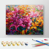 Image of DIY Paint by Numbers Canvas Painting Kit - Colorful Flowers