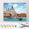 Image of DIY Paint by Numbers Canvas Painting Kit - Venice Gondola Tour