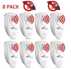 Ultrasonic Bat Repellent PACK of 8 - Get Rid Of Bats In 72 Hours Or It's FREE