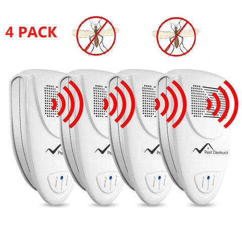Ultrasonic Gnat Repeller PACK OF 4 - Get Rid Of Gnats In 48 Hours Or It's FREE