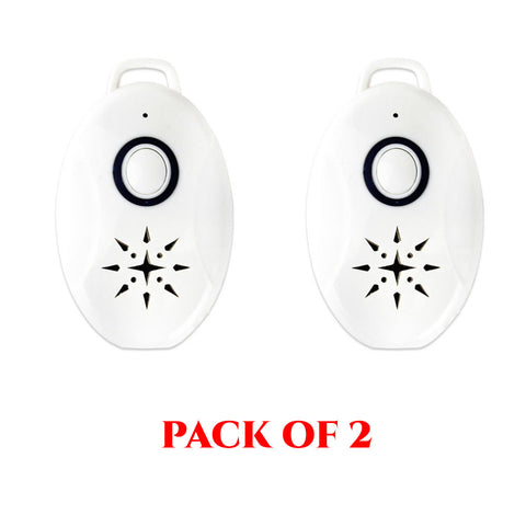 Portable Ultrasonic Battery Operated Flea Repeller - PACK OF 2 - Protect Your Dog from Fleas