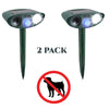Image of Dog Outdoor Ultrasonic Repeller - PACK of 2 - Solar Powered Ultrasonic Animal & Pest Repellant