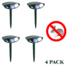 Image of Ultrasonic Rabbit Repeller PACK OF 4 - Solar Powered - Get Rid of Rabbits in 48 Hours or It's FREE