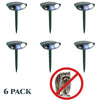 Image of Raccoon Outdoor Ultrasonic Repeller - PACK OF 6 - Solar Powered Ultrasonic Animal & Pest Repellant - Get Rid of Raccoons in 48 Hours or It's FREE