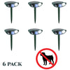 Image of Dog Outdoor Ultrasonic Repeller - PACK of 6 - Solar Powered Ultrasonic Animal & Pest Repellant
