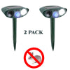 Image of Ultrasonic Rabbit Repeller PACK OF 2- Solar Powered - Get Rid of Rabbits in 48 Hours or It's FREE