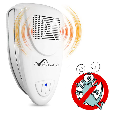 Ultrasonic Silverfish Repeller - 100% SAFE for Children and Pets - Get Rid Of Pests In 7 Days Or It's FREE